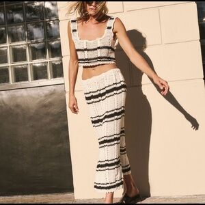 Free People Beach Donni Sweater Set Midi Skirt